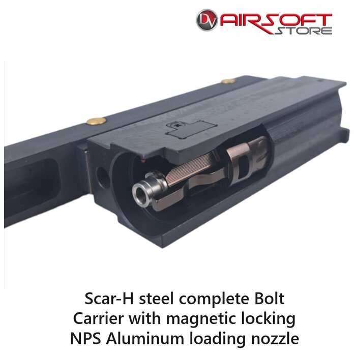 Ra-Tech Scar-H steel complete Bolt Carrier with magnetic locking NPS Aluminum loading nozzle