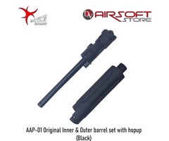 Action Army AAP-01 Original Inner & Outer barrel set with hopup (Black)