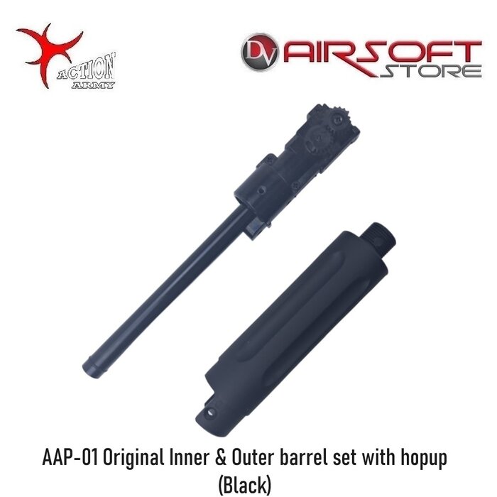 Action Army AAP-01 Original Inner & Outer barrel set with hopup (Black)