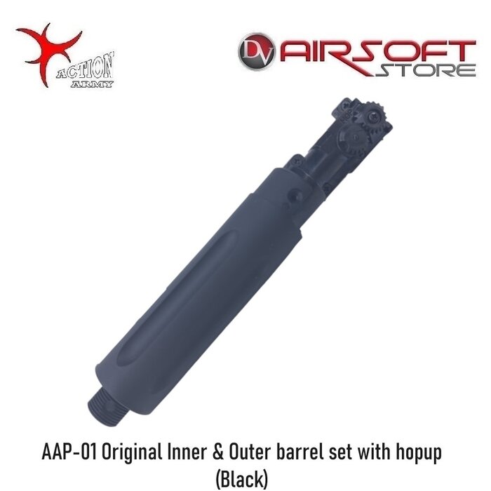 Action Army AAP-01 Original Inner & Outer barrel set with hopup (Black)