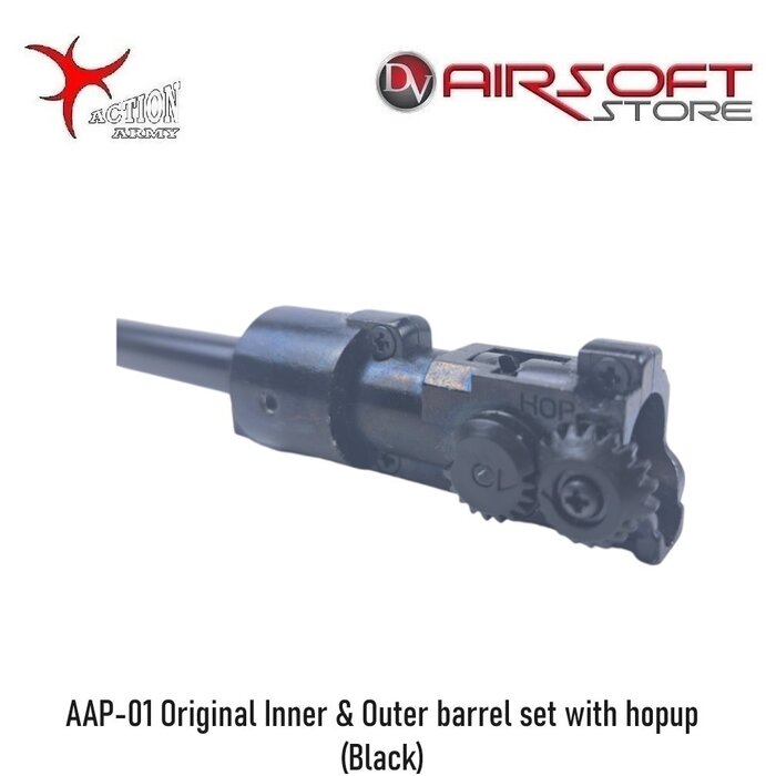 Action Army AAP-01 Original Inner & Outer barrel set with hopup (Black)