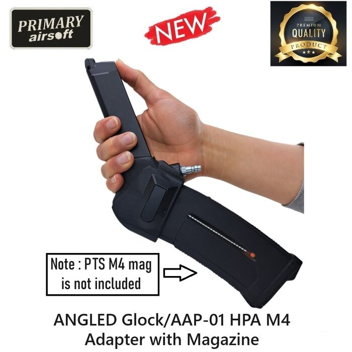 Primary Airsoft ANGLED Glock/AAP-01 HPA M4 Adapter with Magazine
