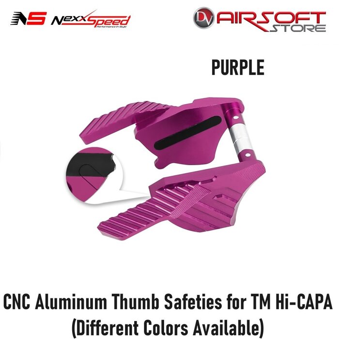 Nexxspeed CNC Aluminum Thumb Safeties for TM Hi-CAPA