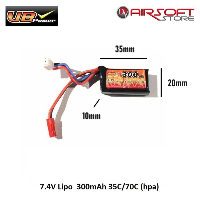 VB Power 7.4V Lipo  300mAh 35C/70C (hpa)