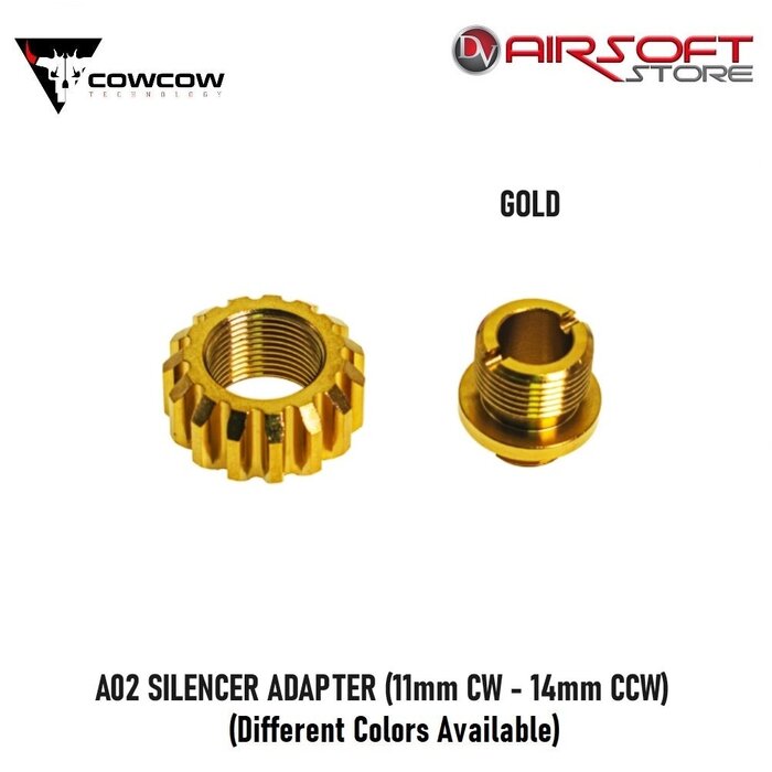 CowCow Technology A02 SILENCER ADAPTER (11mm CW - 14mm CCW)