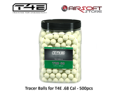 T4E Tracer Balls for T4E .68 Cal - 500pcs