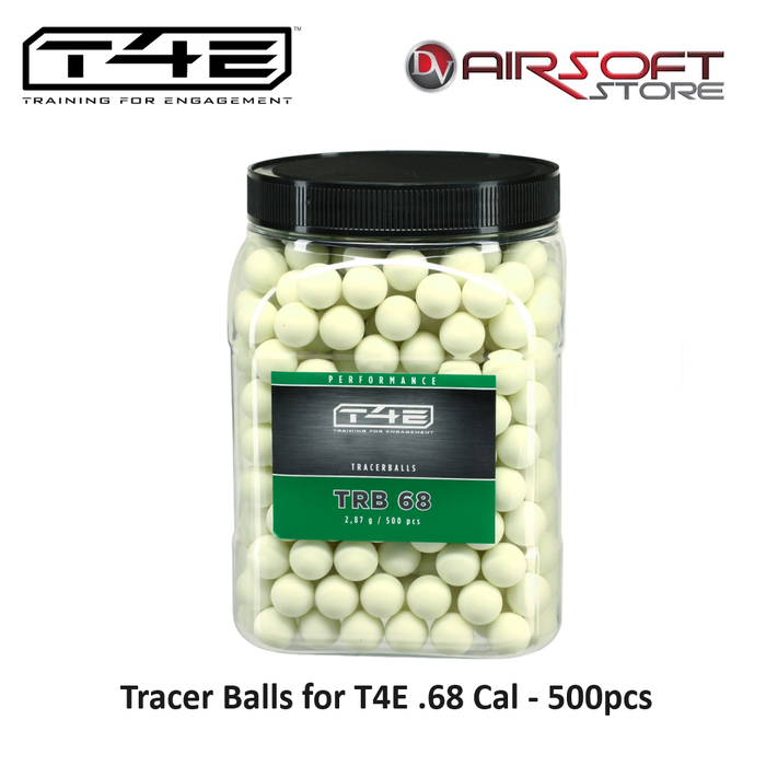 T4E Tracer Balls for T4E .68 Cal - 500pcs