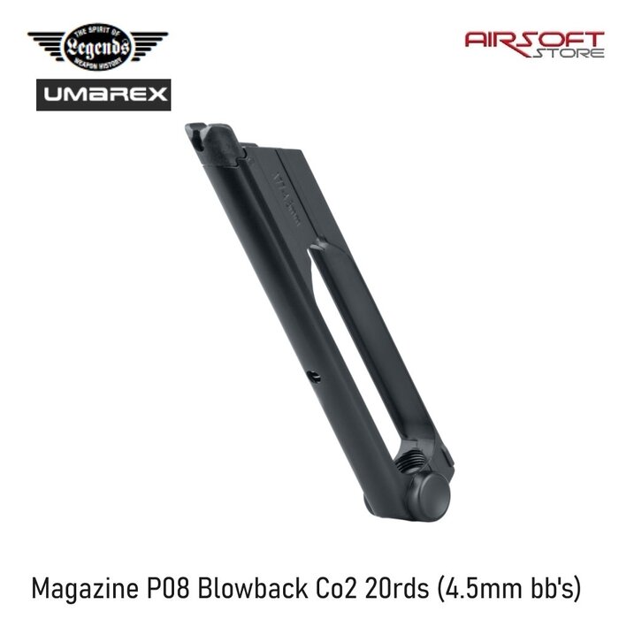Legends Magazine P08 Blowback Co2 20rds (4.5mm bb's)