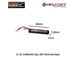 VB Power 11.1V 1100mAh Lipo 20C Stick (tamiya)
