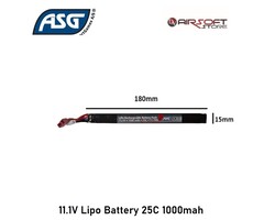 ASG 11.1V Lipo Battery 25C 1000mah