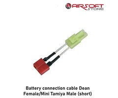 Battery connection cable Dean Female/Mini Tamiya Male (short)
