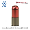 pps 40mm Grenade Shell BB shower (72rds) RED