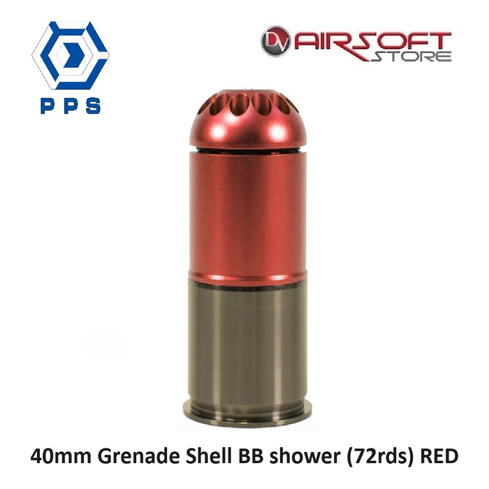pps 40mm Grenade Shell BB shower (72rds) RED