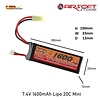 VB Power 7.4V 1600mAh Lipo 20C Mini Tamiya