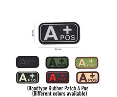 JTG Bloodtype Rubber Patch A Pos