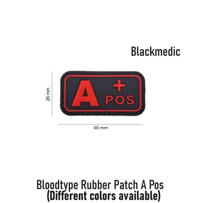 JTG Bloodtype Rubber Patch A Pos