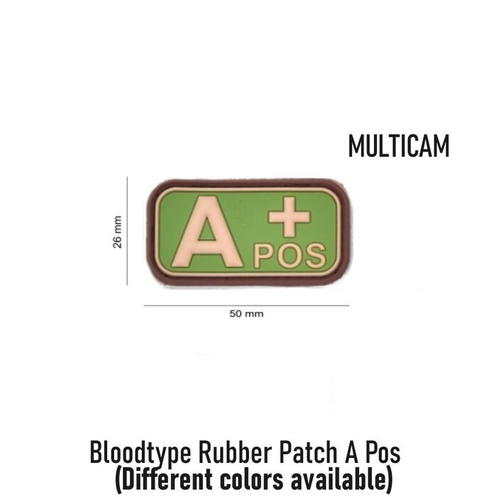 JTG Bloodtype Rubber Patch A Pos