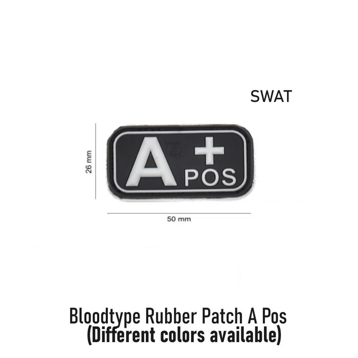 JTG Bloodtype Rubber Patch A Pos