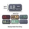 JTG Bloodtype Rubber Patch AB Neg