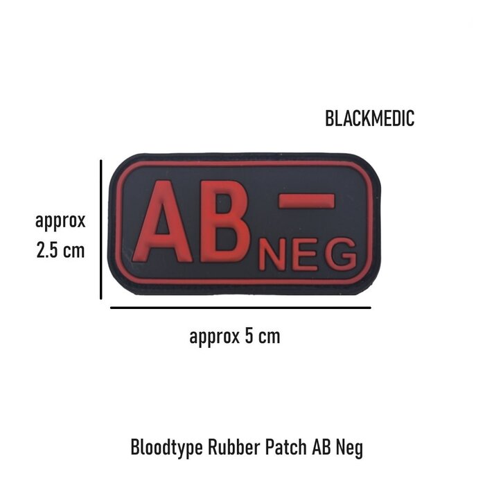 JTG Bloodtype Rubber Patch AB Neg