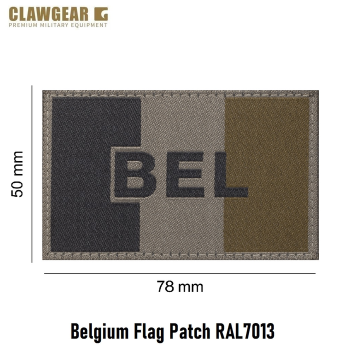CLAWGEAR Belgium Flag Patch RAL7013