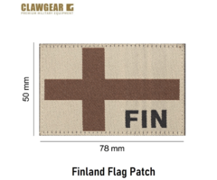 CLAWGEAR Finland Flag Patch Desert