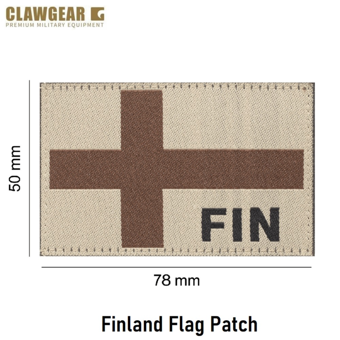 CLAWGEAR Finland Flag Patch Desert
