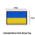 Embroided Woven Patch Ukraine Flag