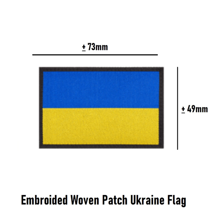 Embroided Woven Patch Ukraine Flag