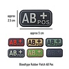 JTG Bloodtype Rubber Patch AB Pos