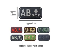 JTG Bloodtype Rubber Patch AB Pos