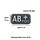 Bloodtype Rubber Patch AB Pos