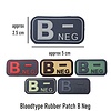 JTG Bloodtype Rubber Patch B Neg