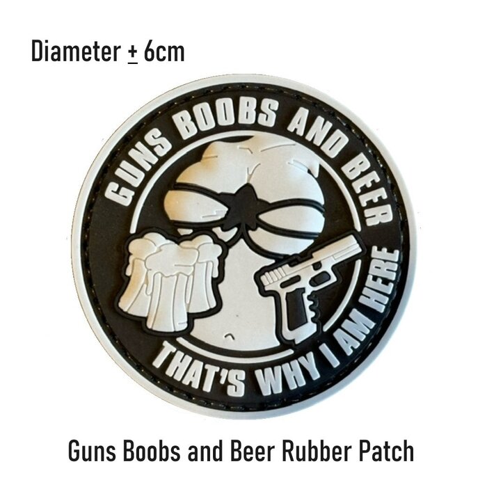 JTG Guns Boobs and Beer Rubber Patch