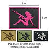 PVC Patch Girl With Pistol Right