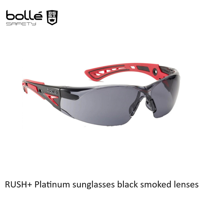 Bollé RUSH+ Platinum sunglasses black smoked lenses