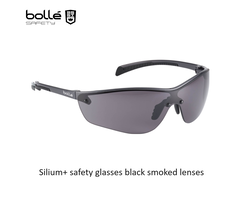 Bollé Silium+ safety glasses black smoked lenses