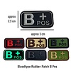JTG Bloodtype Rubber Patch B Pos