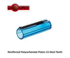 Point Reinforced Polycarbonate Piston 15 Steel Teeth