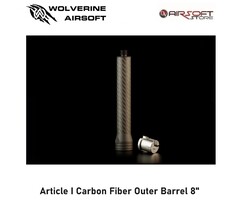 Wolverine Heretic Labs Article I Carbon Fiber Outer Barrel 8"