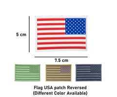 Delta Victor Flag USA patch Reversed