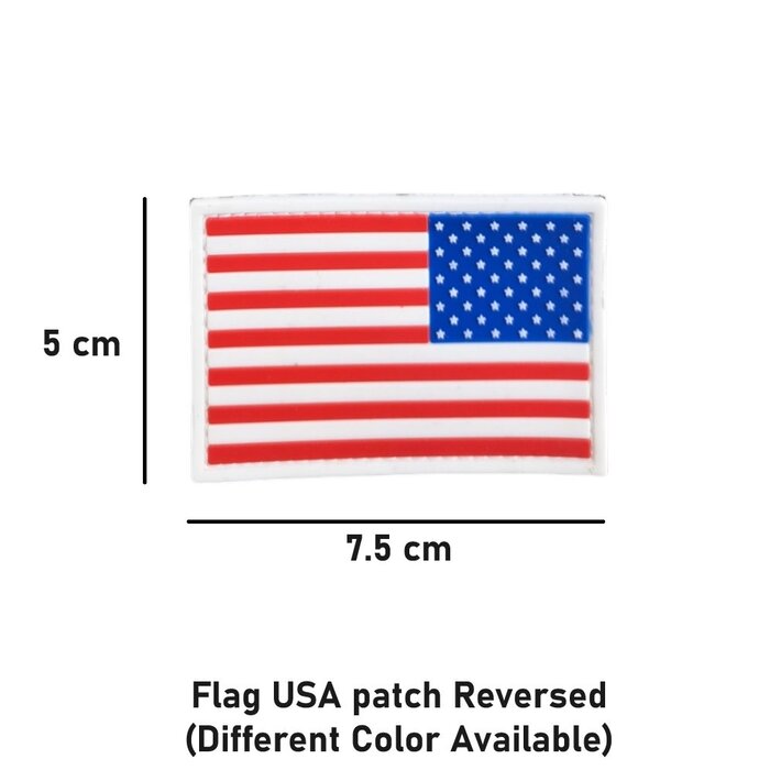 Delta Victor Flag USA patch Reversed