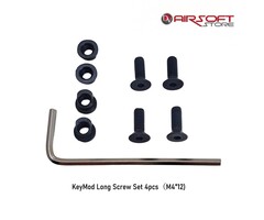 METAL KeyMod Long Screw Set 4pcs（M4*12)