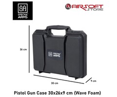 Specna Arms Pistol Gun Case 30x26x9 cm (Wave Foam)