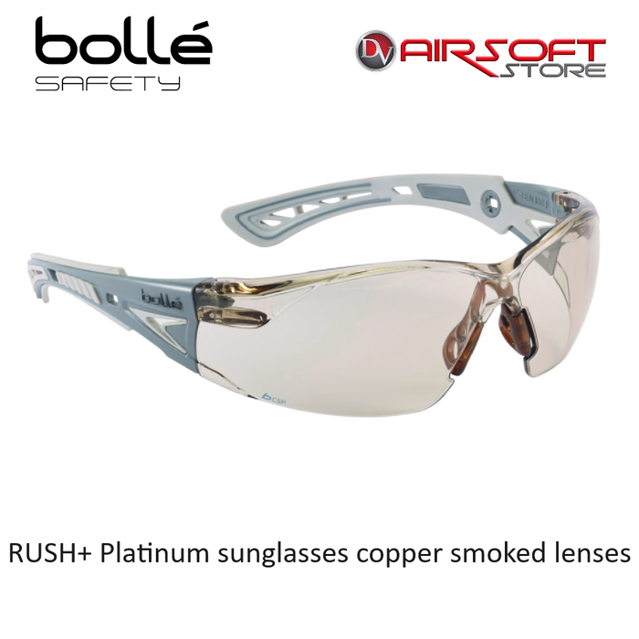 Bollé RUSH+ Platinum sunglasses copper smoked lenses