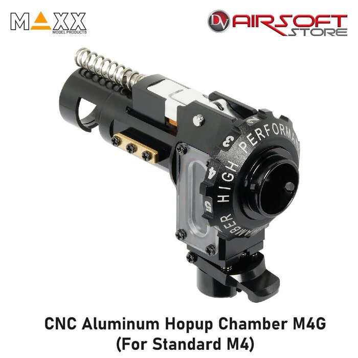 Maxx Model CNC Aluminum Hopup Chamber M4G (For Standard M4 with GGB Barrel)