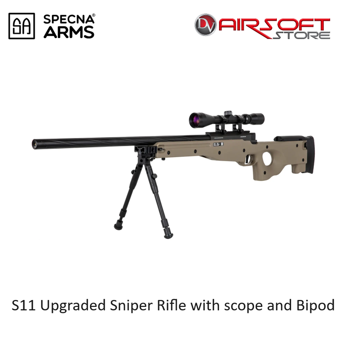 Specna Arms S11 Upgraded Sniper Rifle with scope and Bipod