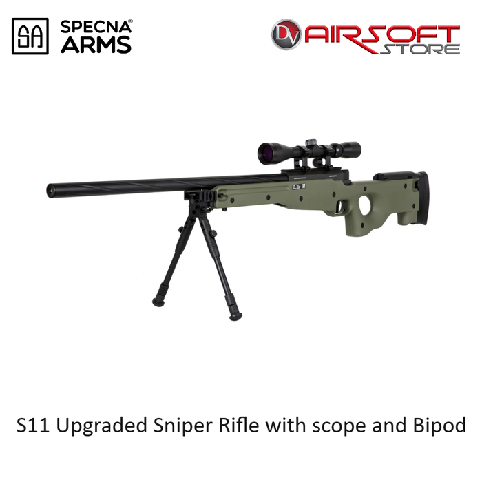 Specna Arms S11 Upgraded Sniper Rifle with scope and Bipod