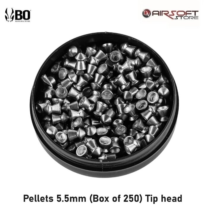 Black OPS Pellets 5.5mm (Box of 250) Tip head