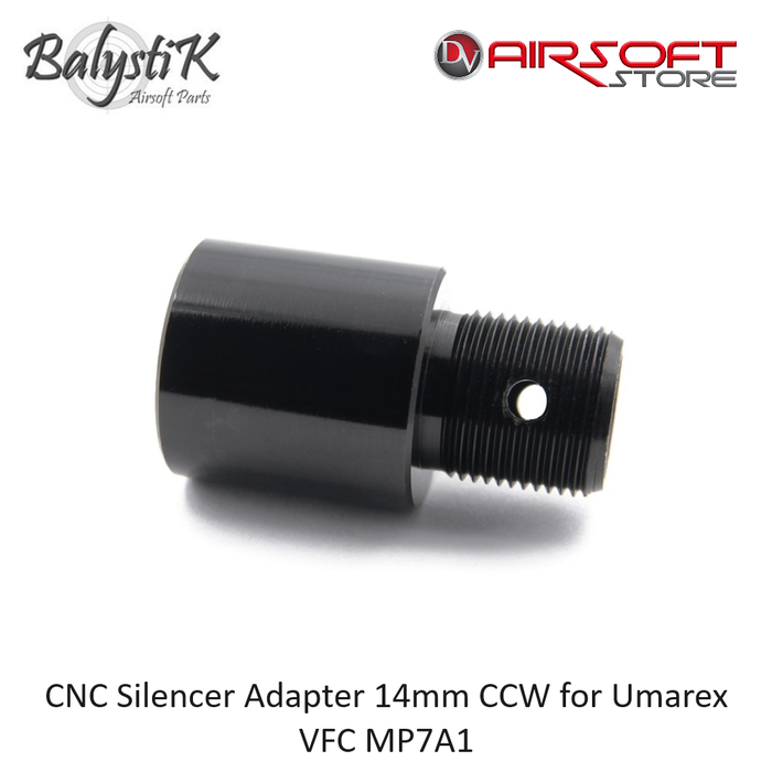Balystik CNC Silencer Adapter 14mm CCW for Umarex VFC MP7A1